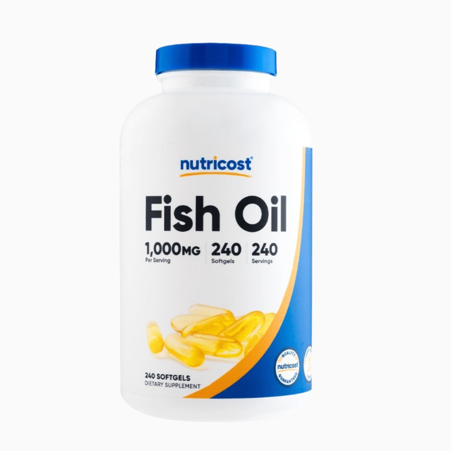 15 FISH OIL 1000MG NUTRICOST 240 CAPS - Imagen 1